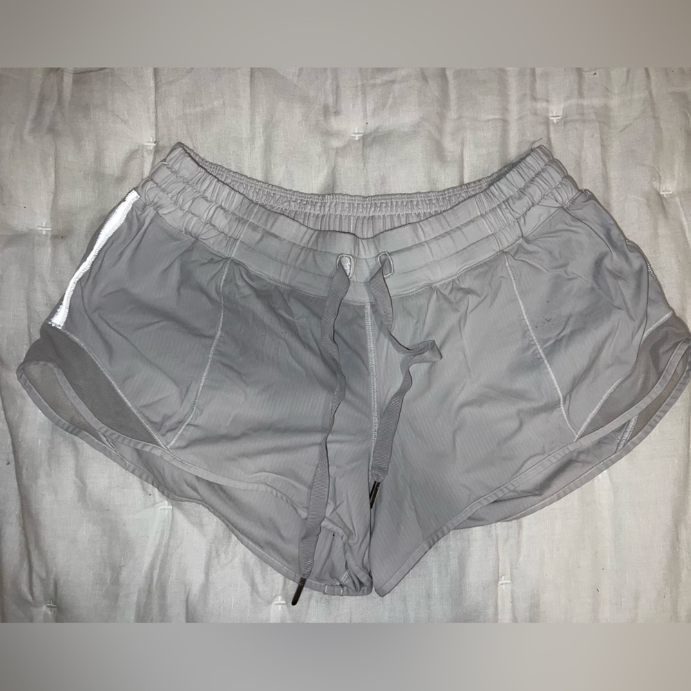 White Lululemon Athletic Shorts